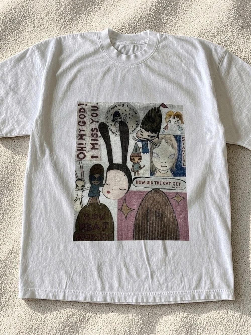 Gildan 5000 Heavy Cotton Graphic Short Sleeve Tee in White